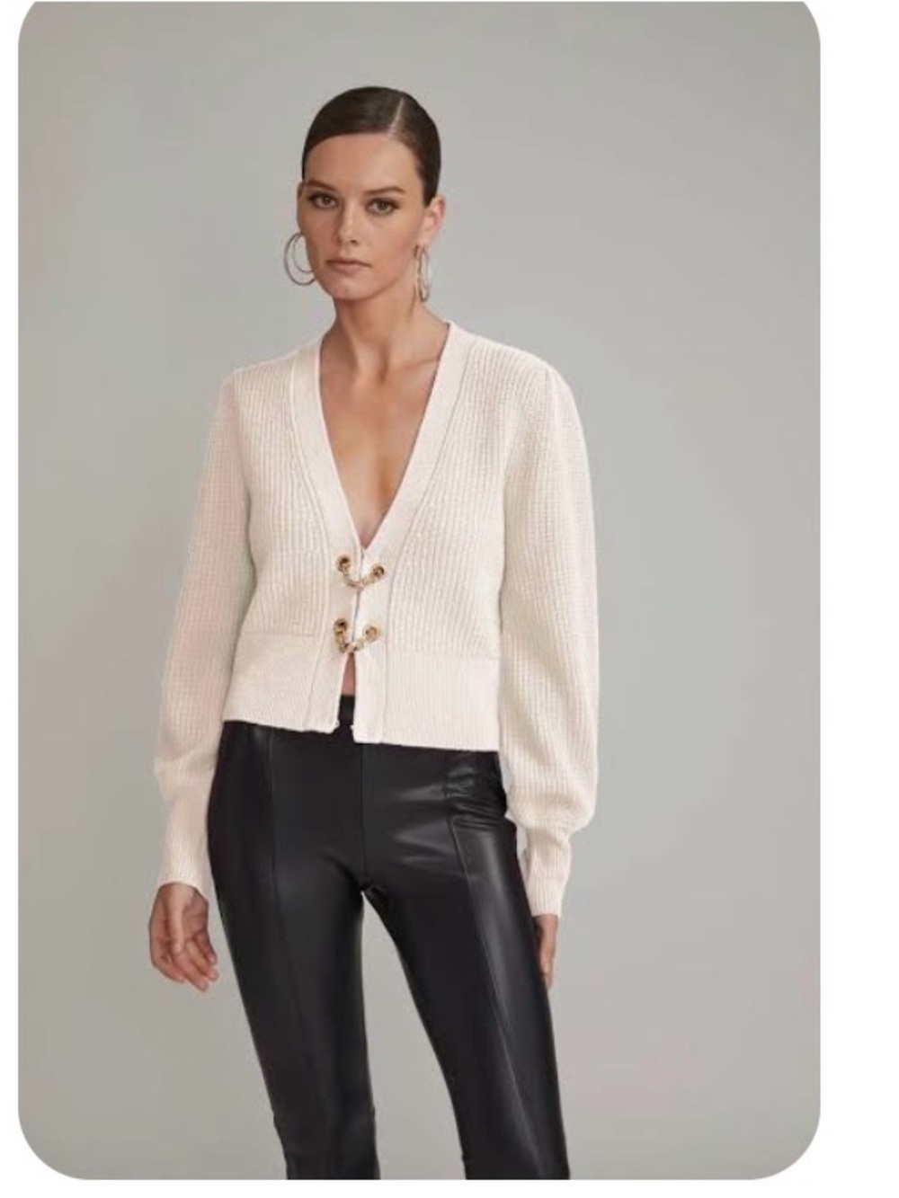 Monse Chain Closure Cardigan by Generation Love